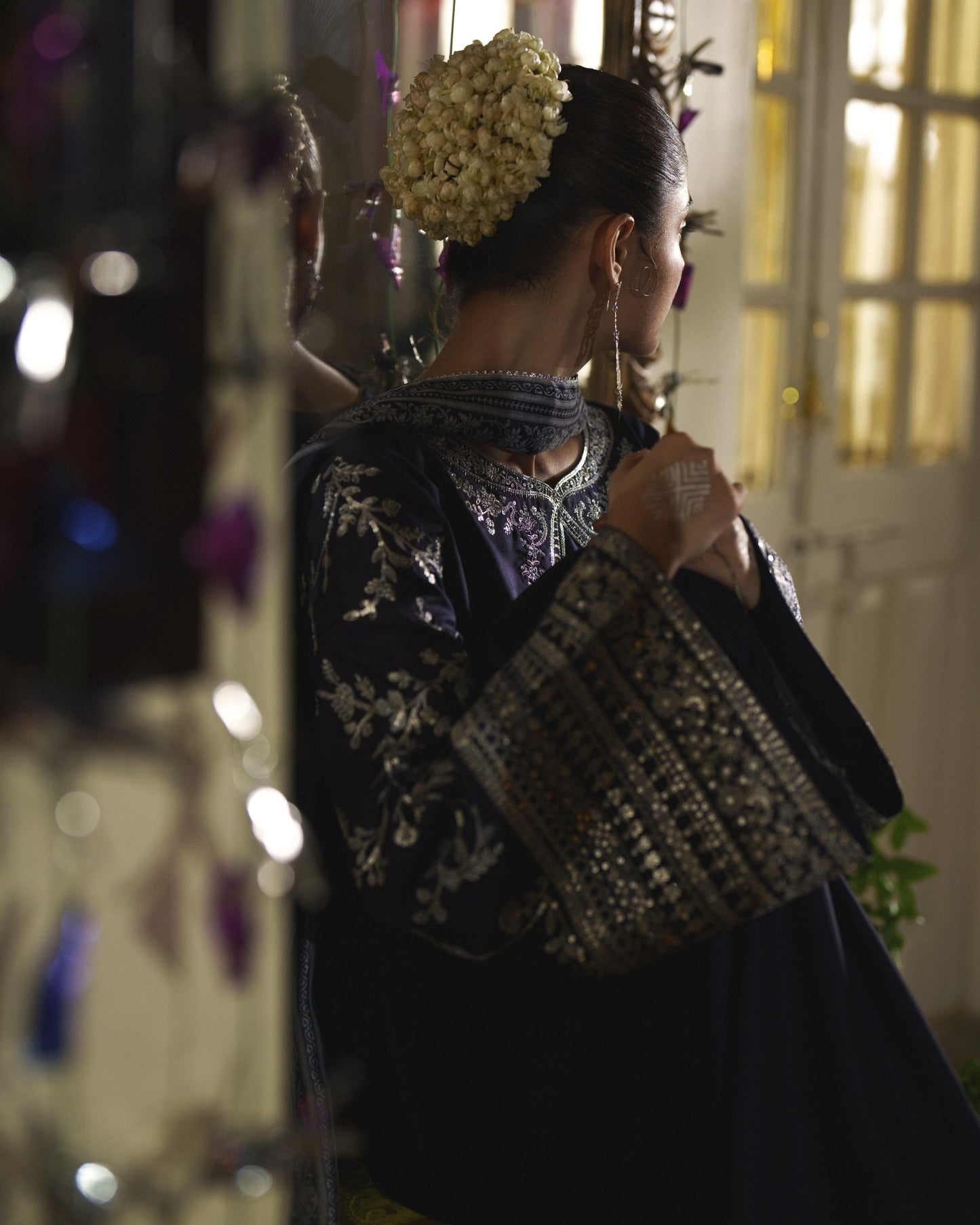 Mubarak Sitara Navy Blue