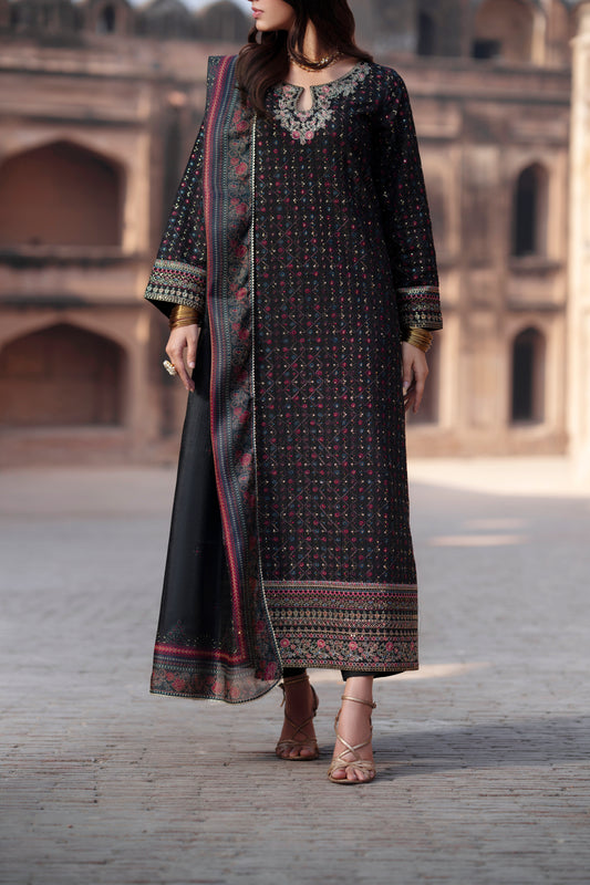 Ishqia Silk Raat-E-Ishq Black