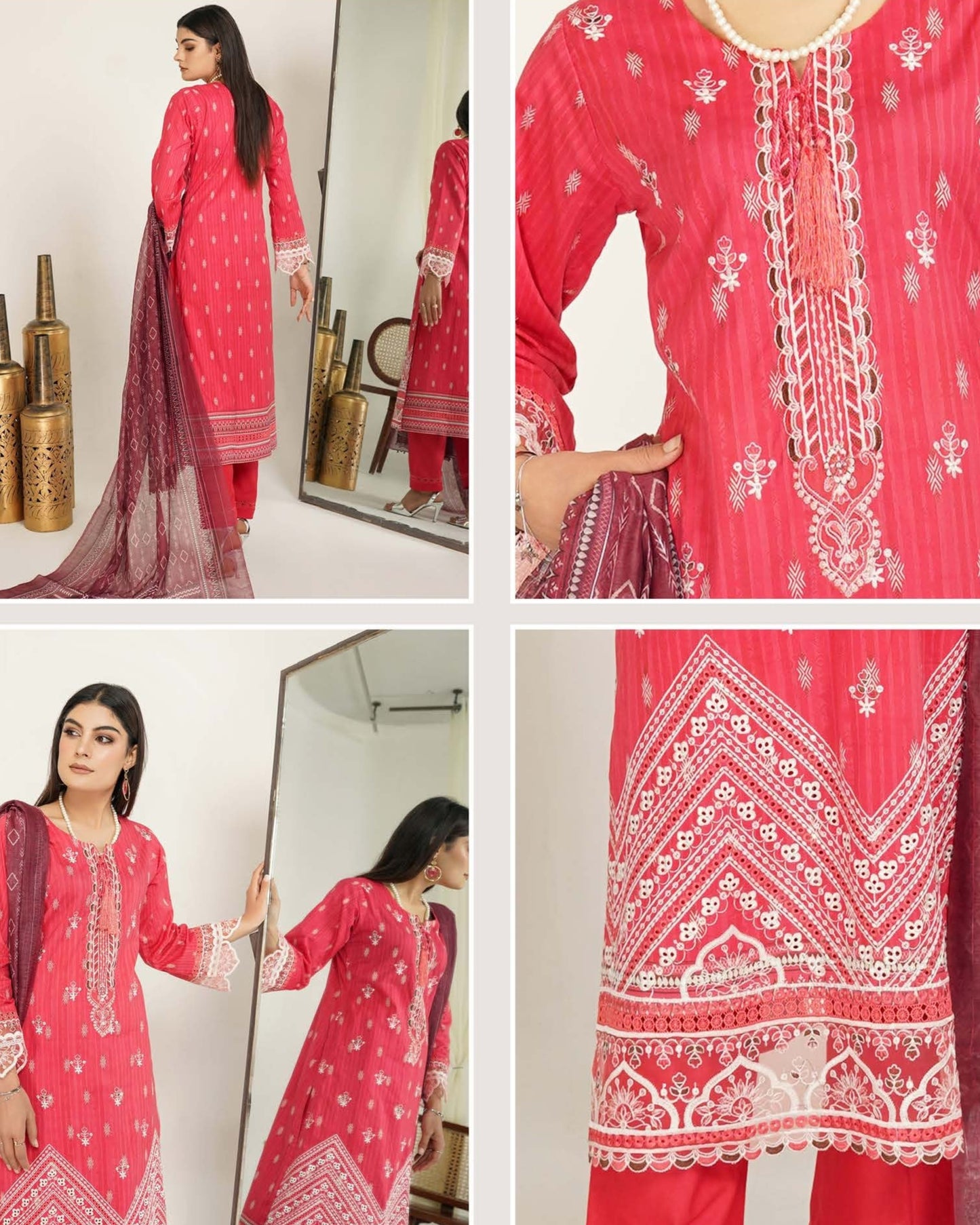 Munira Mahi Lawn MSL 07 Rasberry Pink