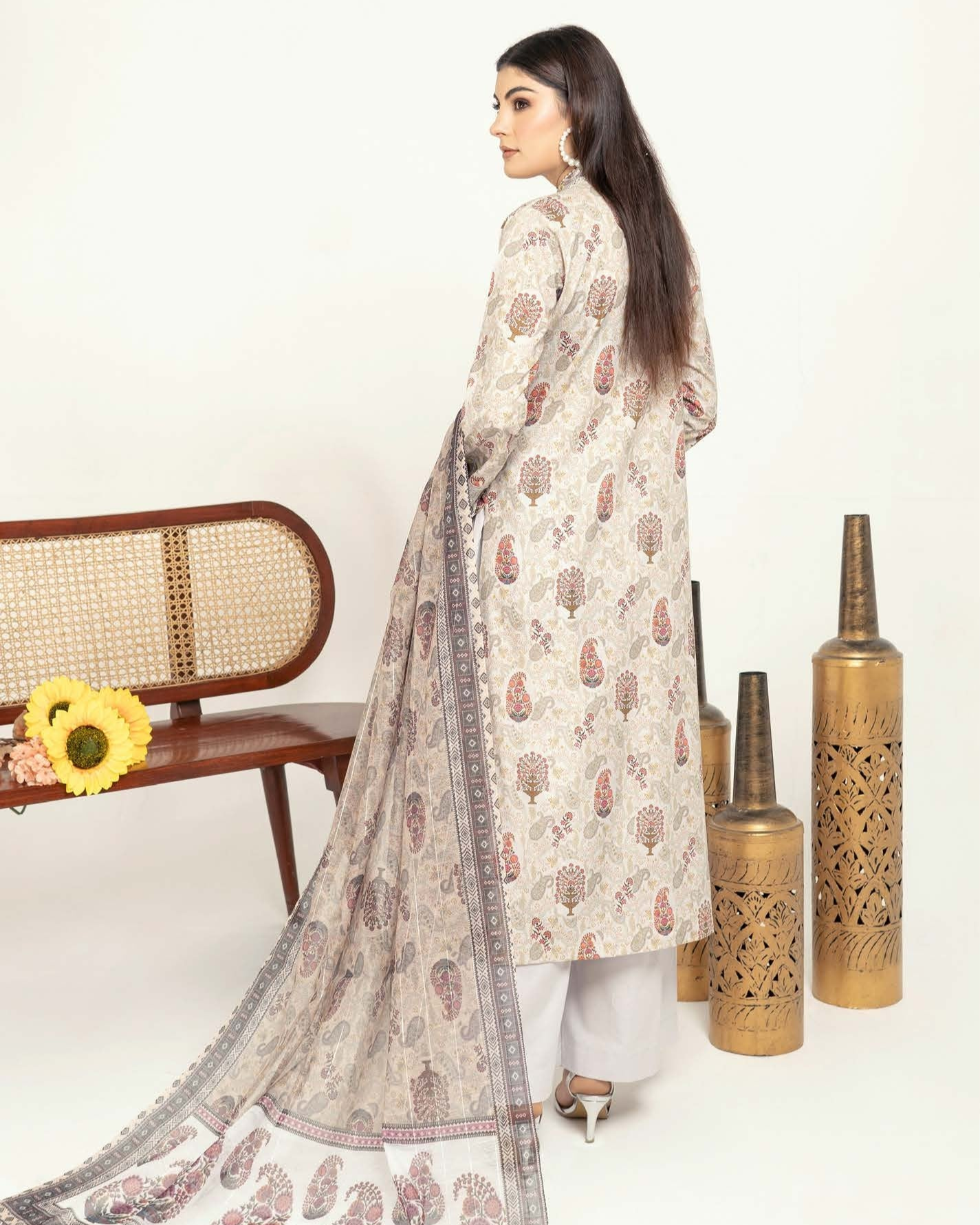 Munira Mahi Lawn MSL 01 Light Grey