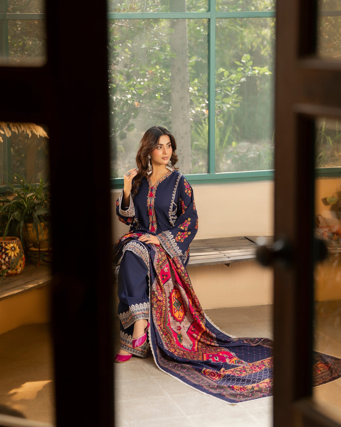 Karma Nigar Kotrai 1521 Peacock Blue