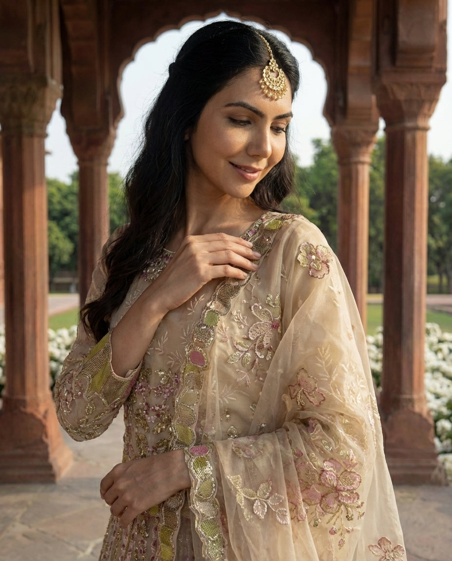 Noor-e-Bahar FG 166 Off White