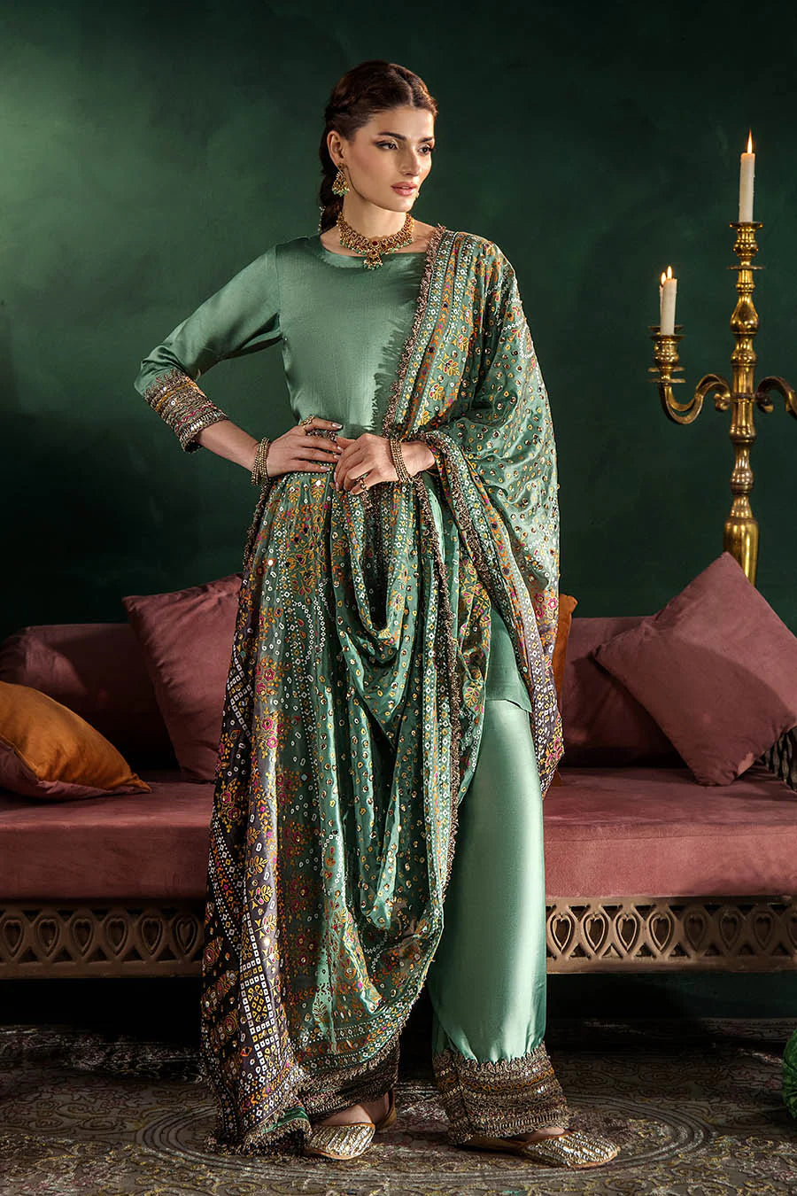 P305 Short Shirt Tealish Green