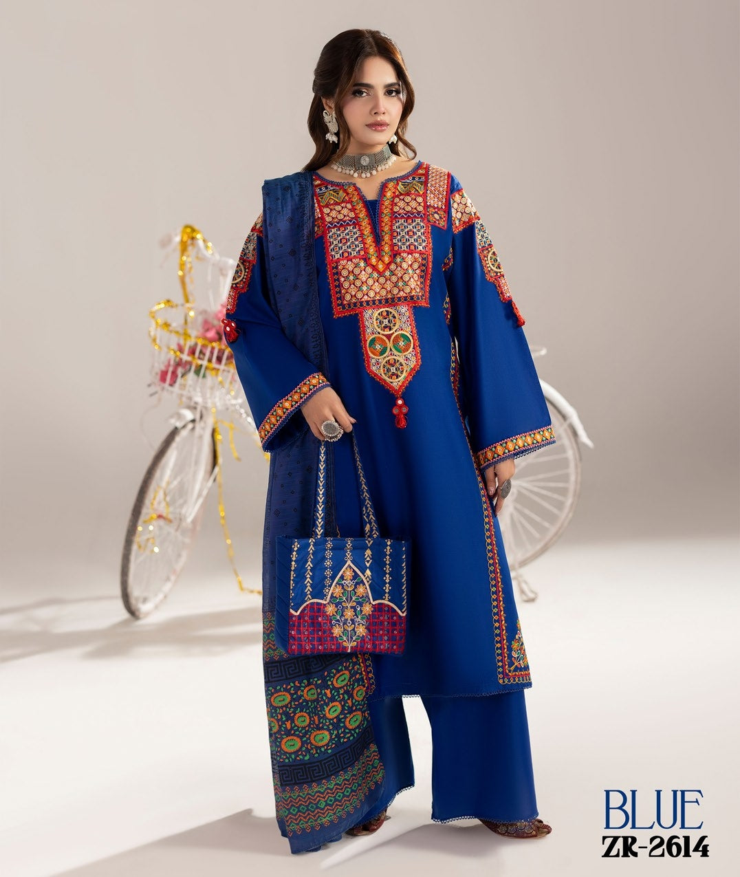Phulkari ZR 2614 Blue