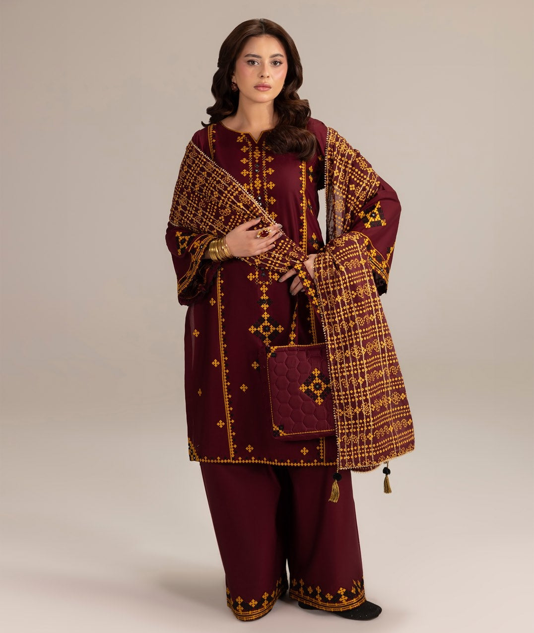 Phulkari Edit 26 ZR 2630 Mahroon