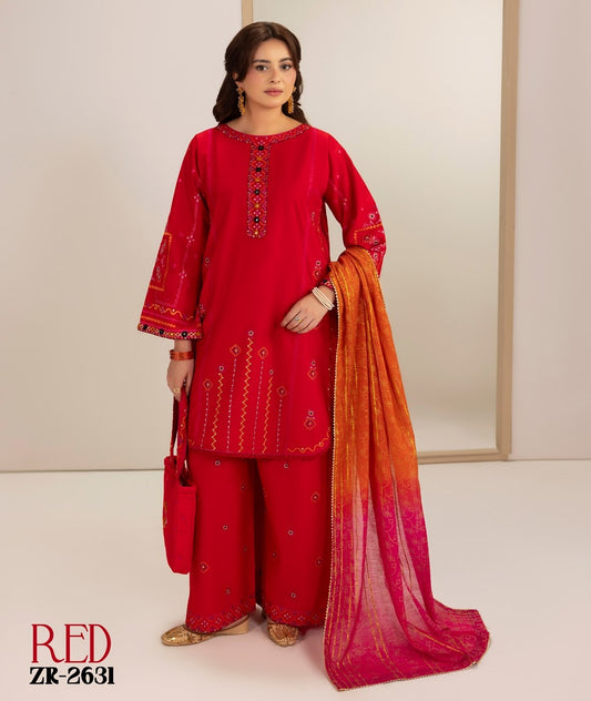 Phulkari Edit 26 ZR 2631 Red