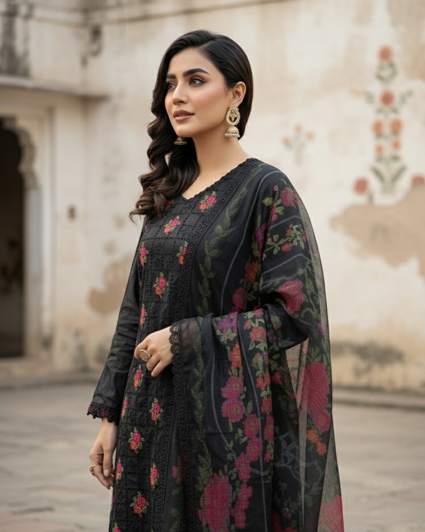 Rooftop Bloom Ensemble Black