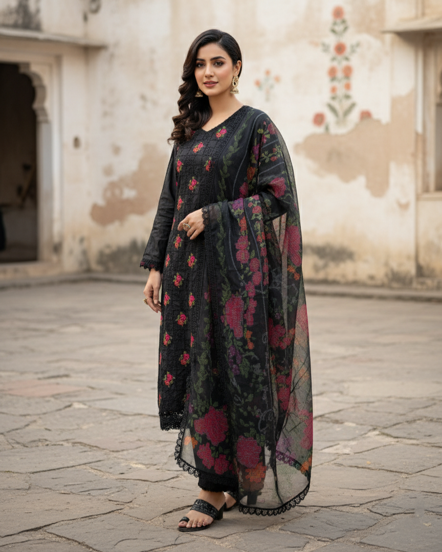 Rooftop Bloom Ensemble Black