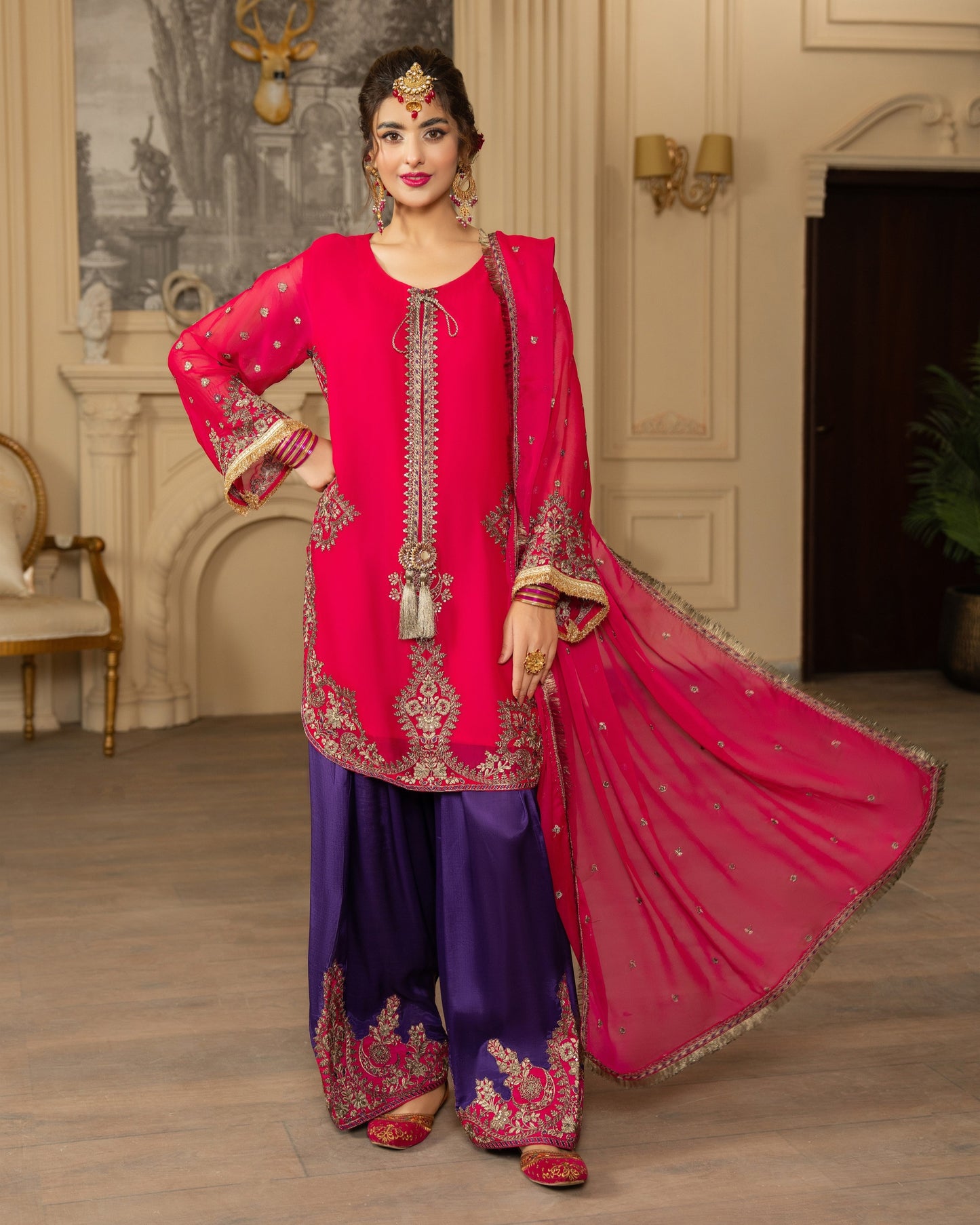Karma Roohi 466 Respberry Pink