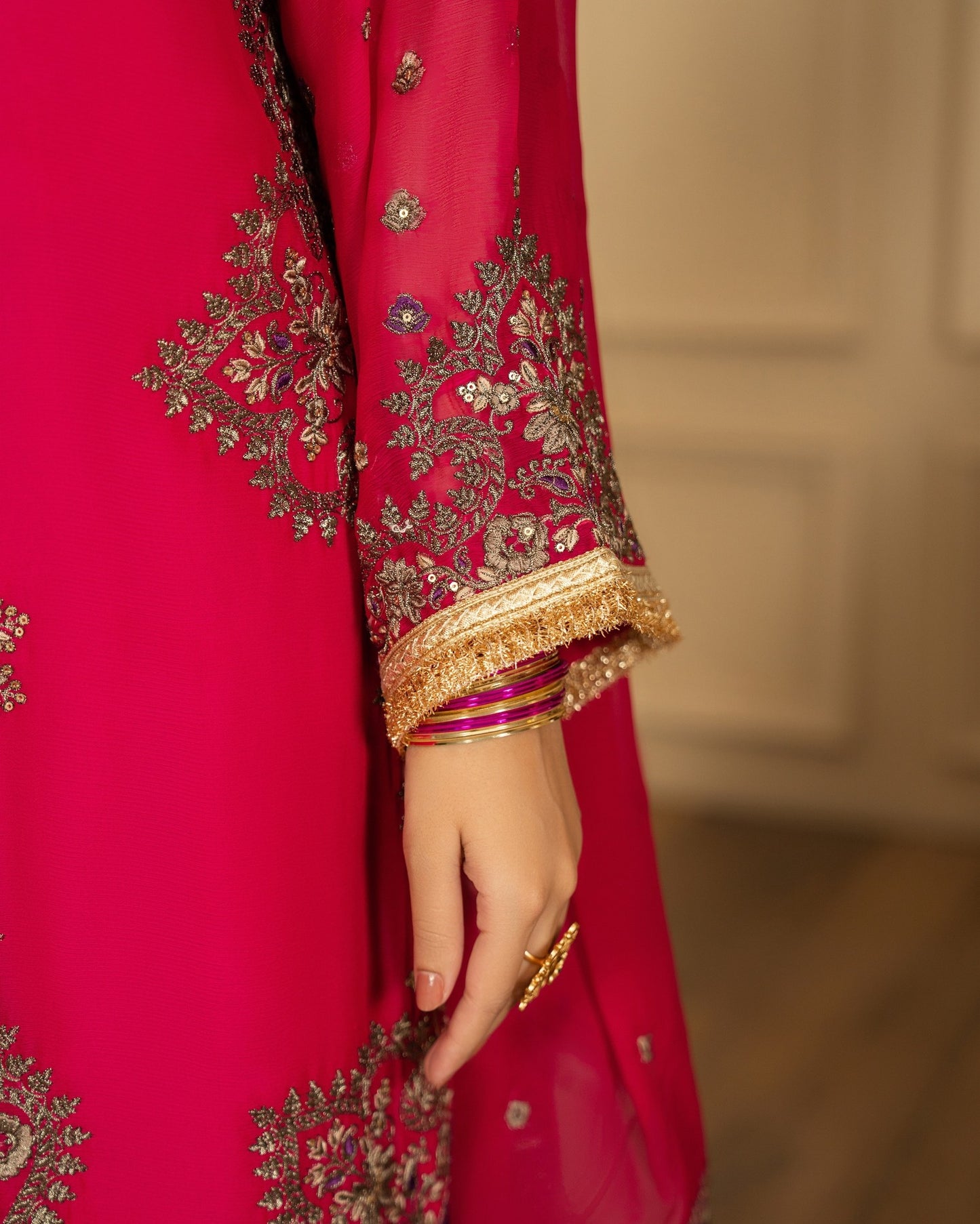 Karma Roohi 466 Respberry Pink