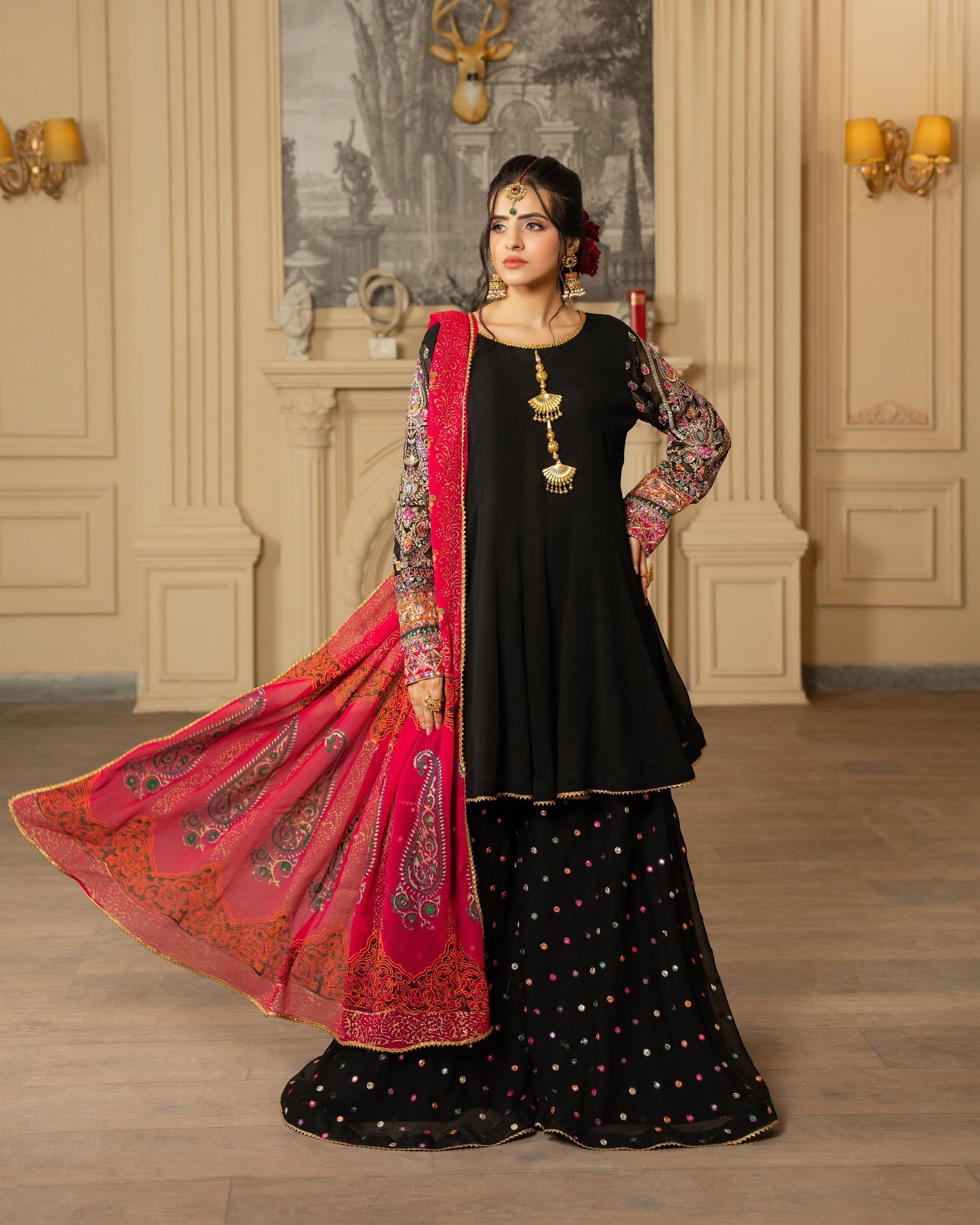 Karma Roohi 462 Crimson Black