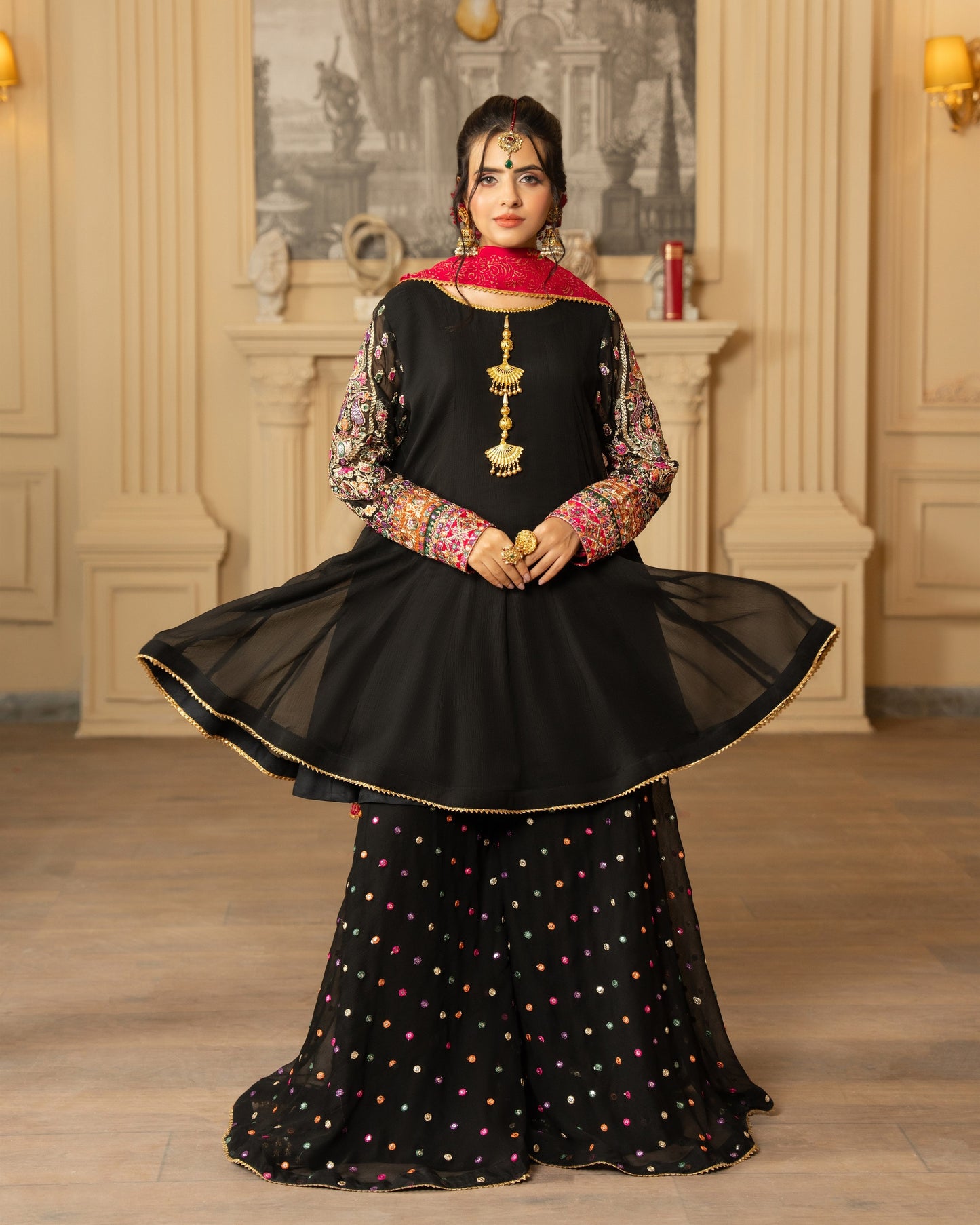 Karma Roohi 462 Crimson Black