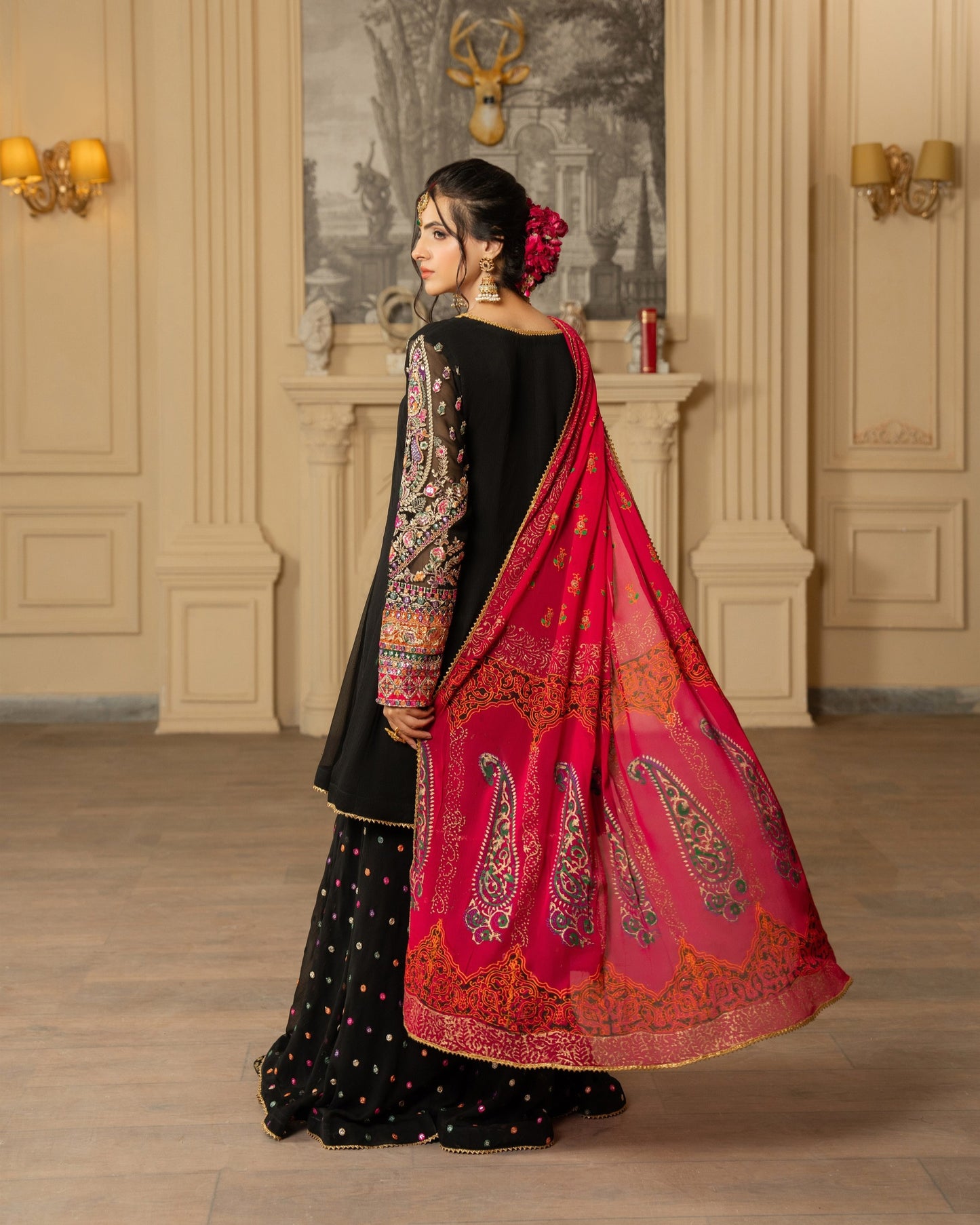 Karma Roohi 462 Crimson Black