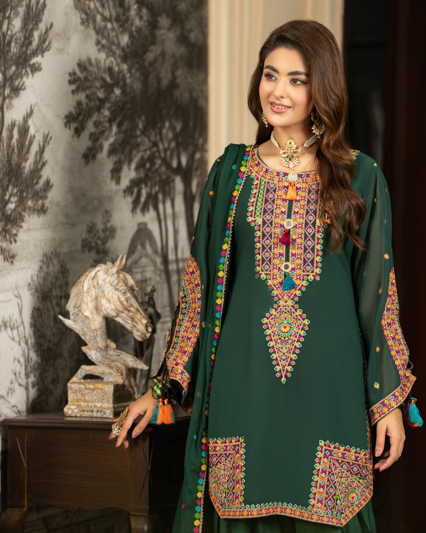 Karma Roohi 465 Emerald Green
