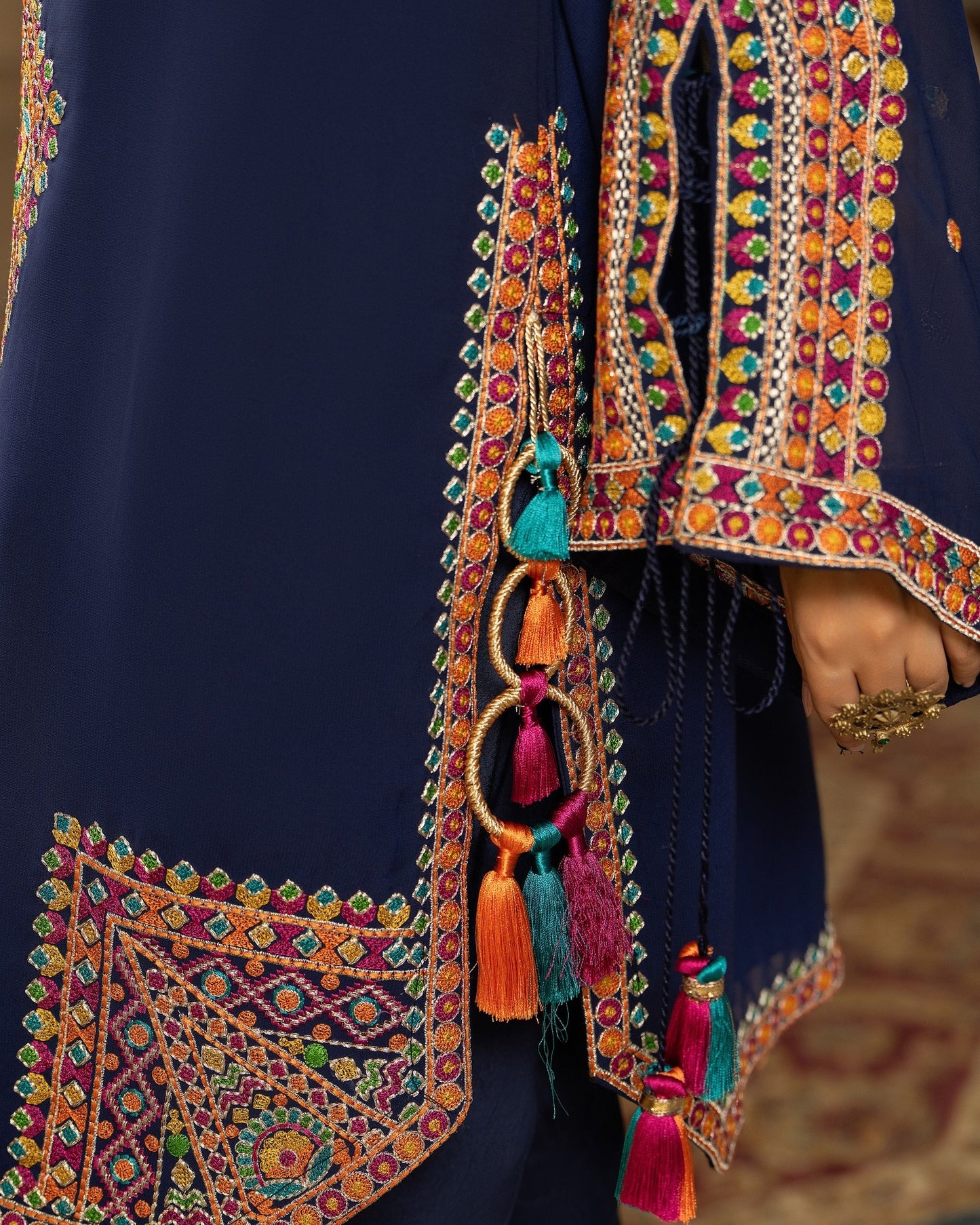 Karma Roohi 465 Navy Blue