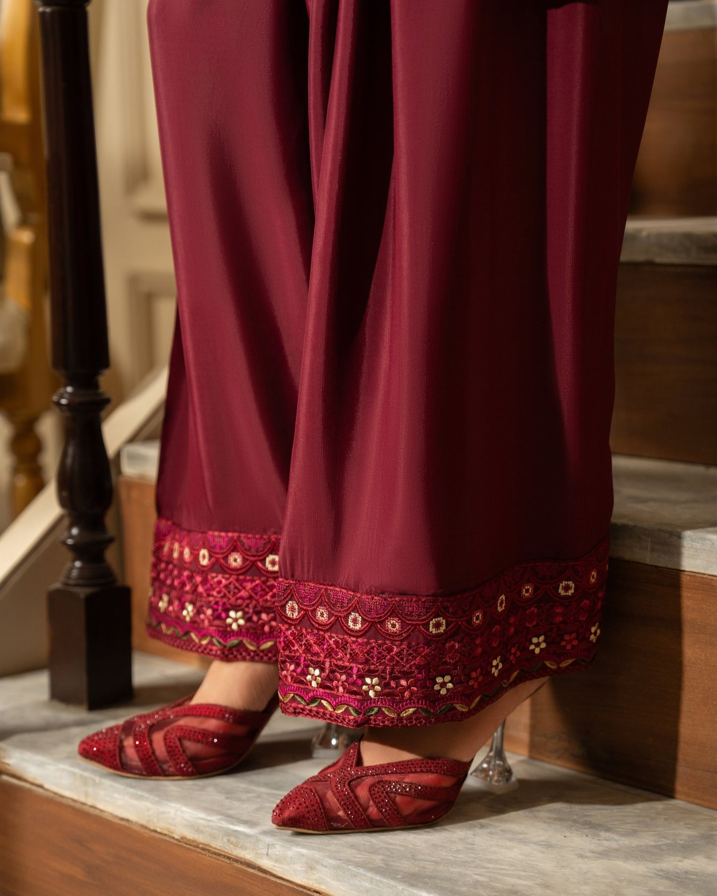 Karma Roohi 467 Mahroon Wine