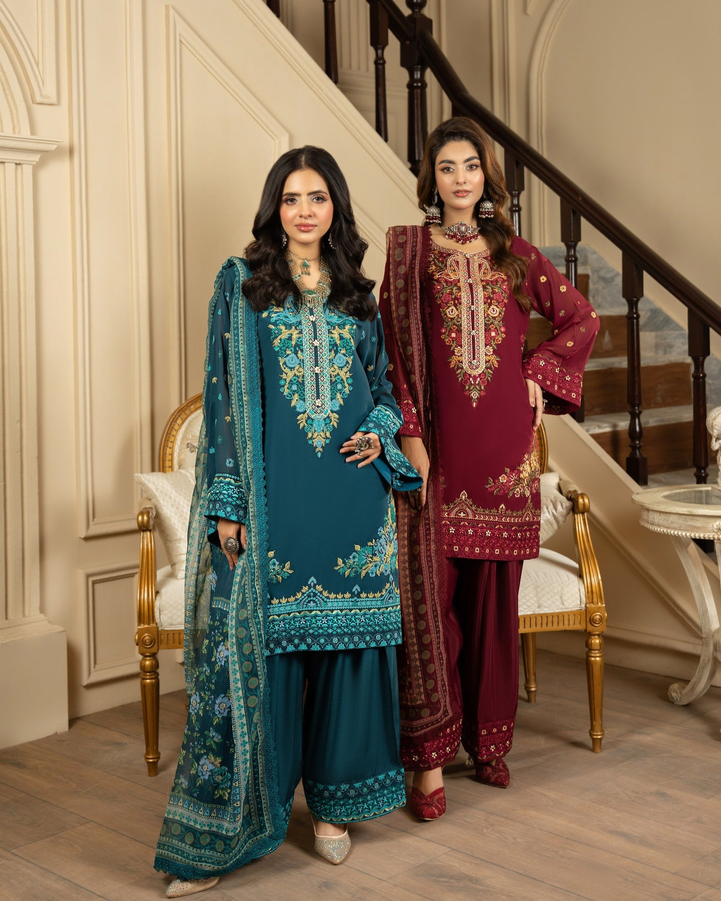 Karma Roohi 467 Mahroon Wine