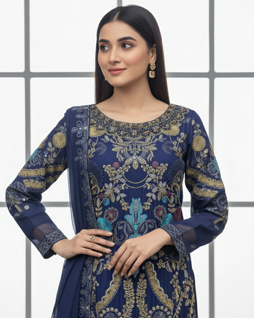 SJ3008 1 Navy Blue By SH