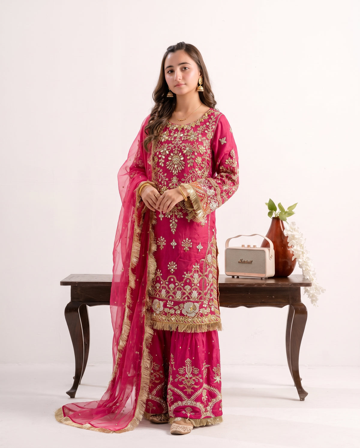 SJ3156 by Mohsin Girl Pink