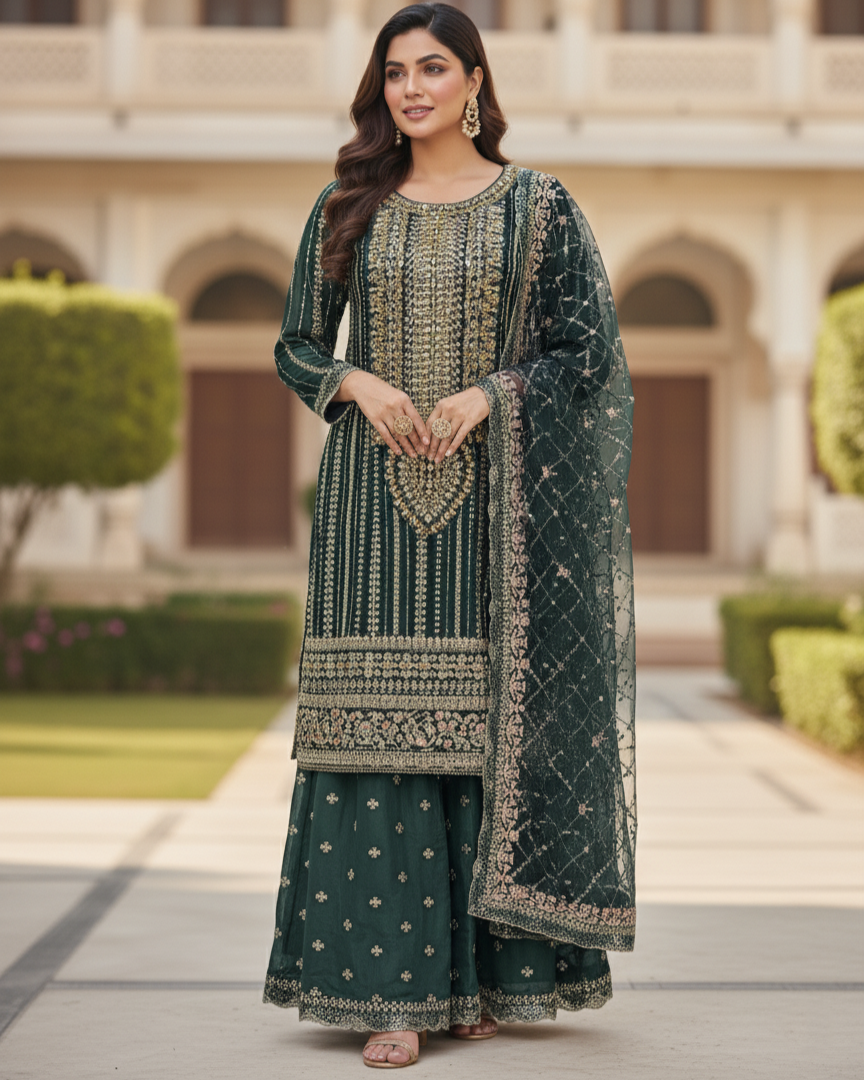 SJ3204 Bottle Green By SH