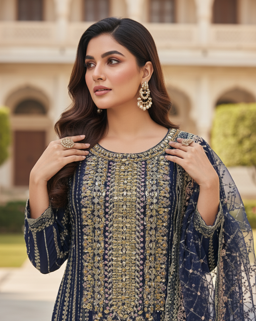 SJ3204 Navy Blue By SH