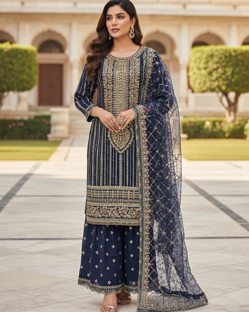 SJ3204 Navy Blue By SH