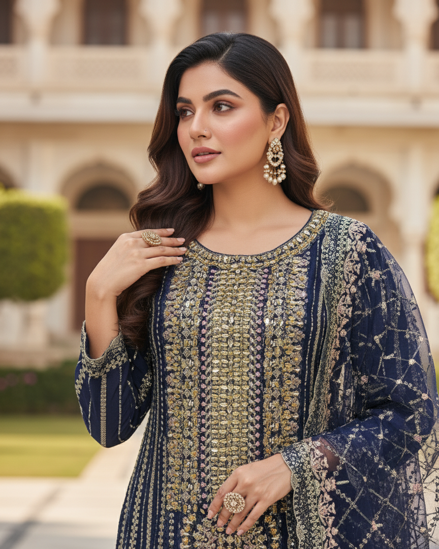 SJ3204 Navy Blue By SH