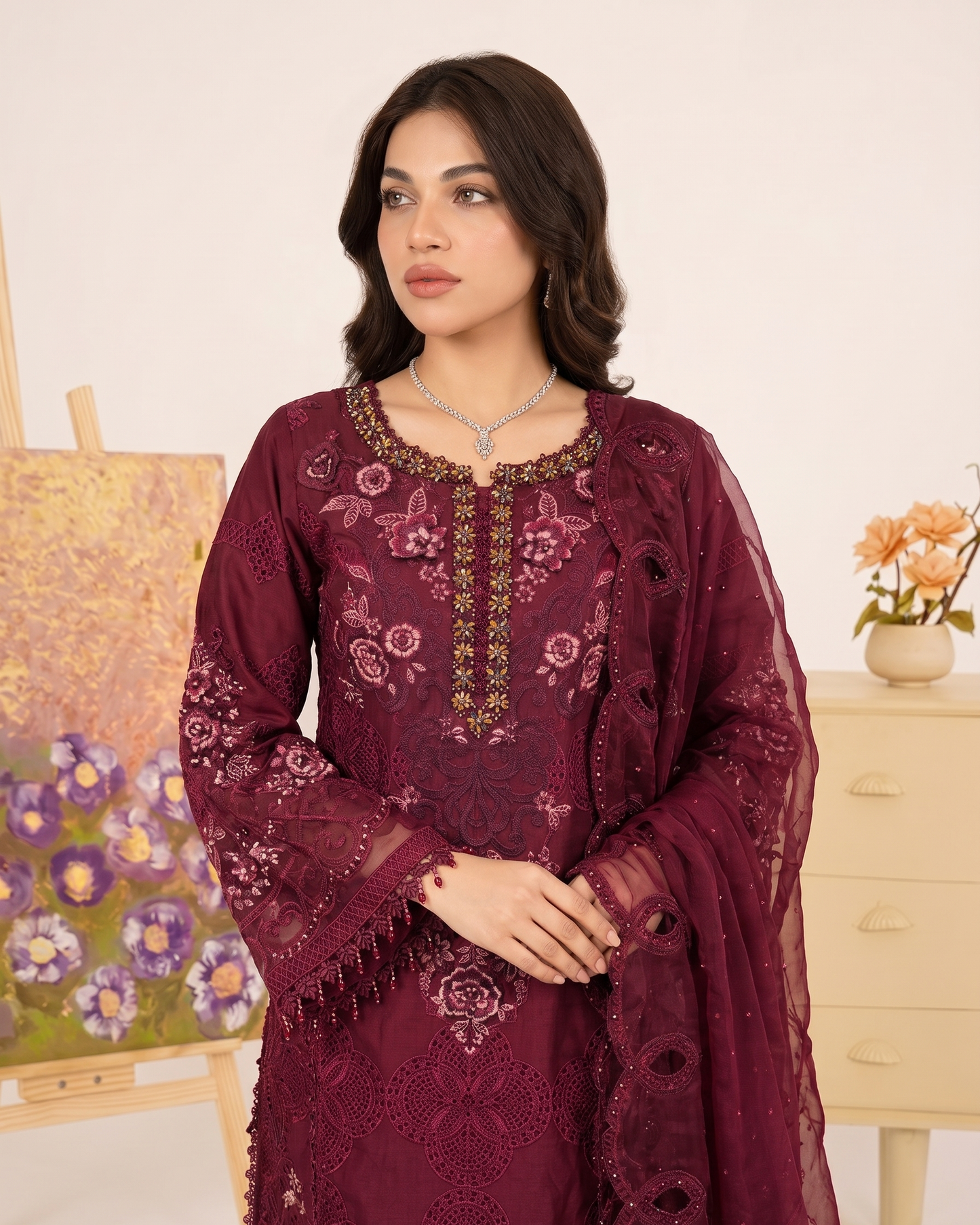 SJ3782 Mehroon