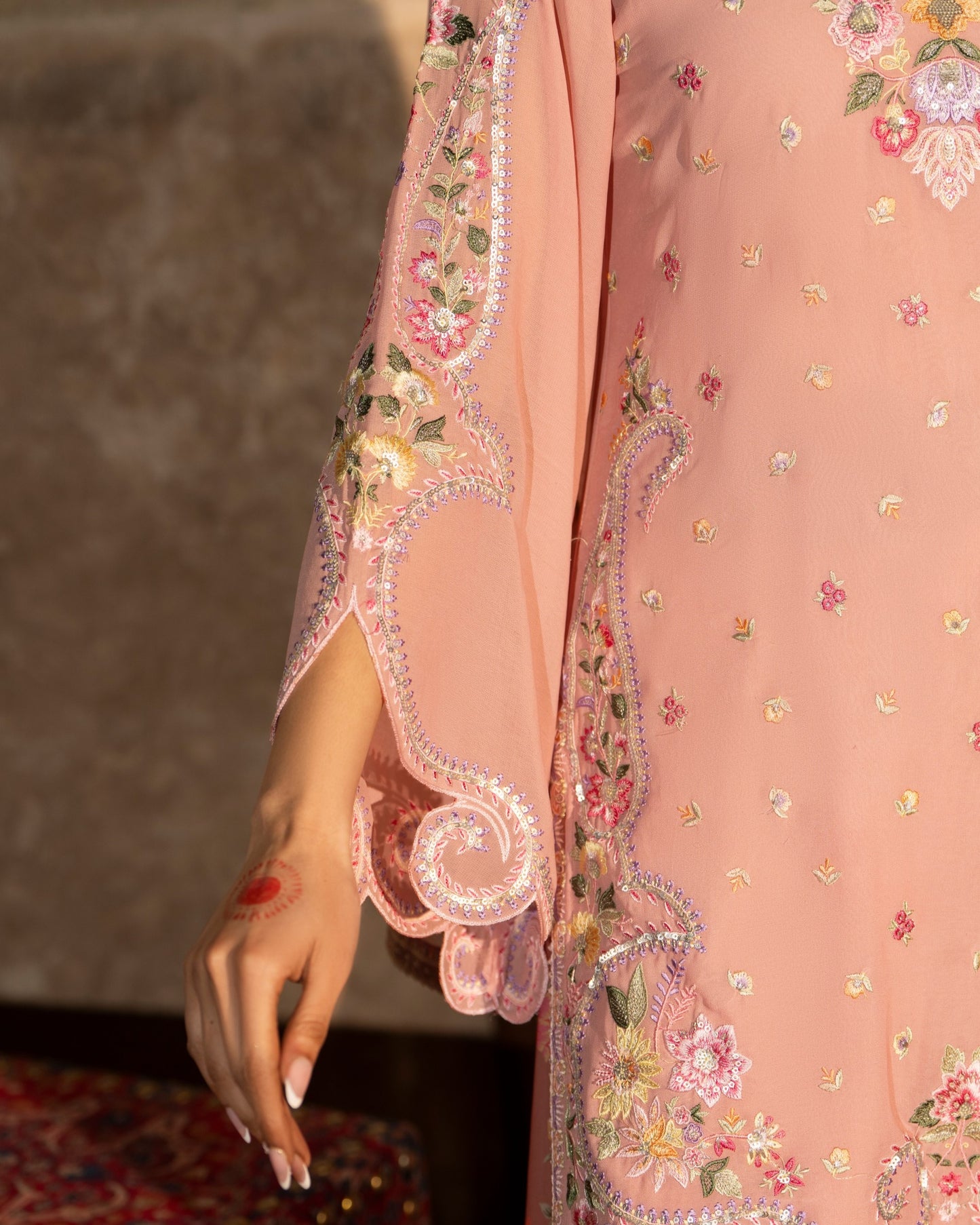 Karma Saj Dhaj 524 Baby Pink