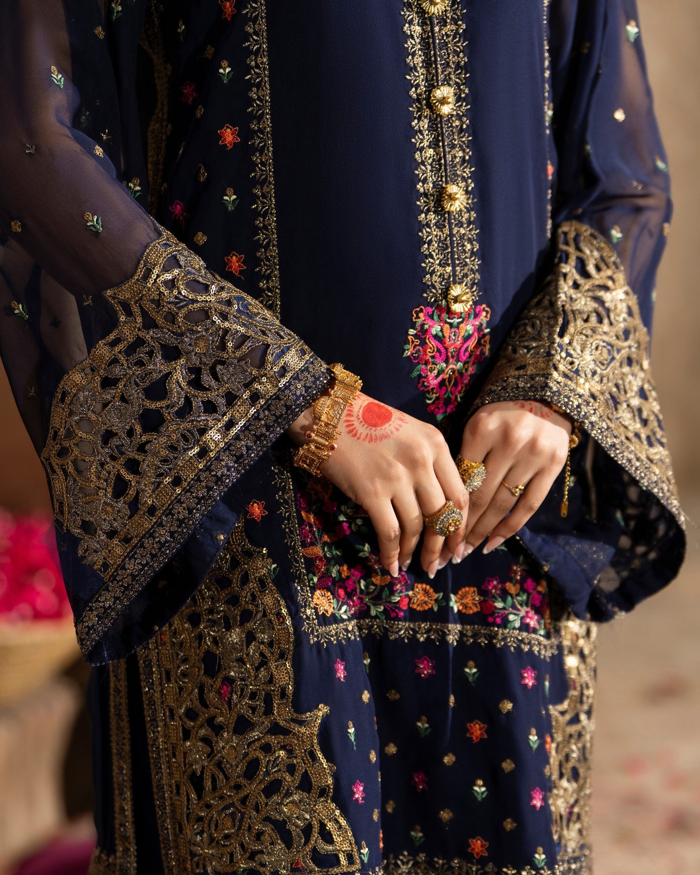 Karma Saj Dhaj 521 Navy Blue