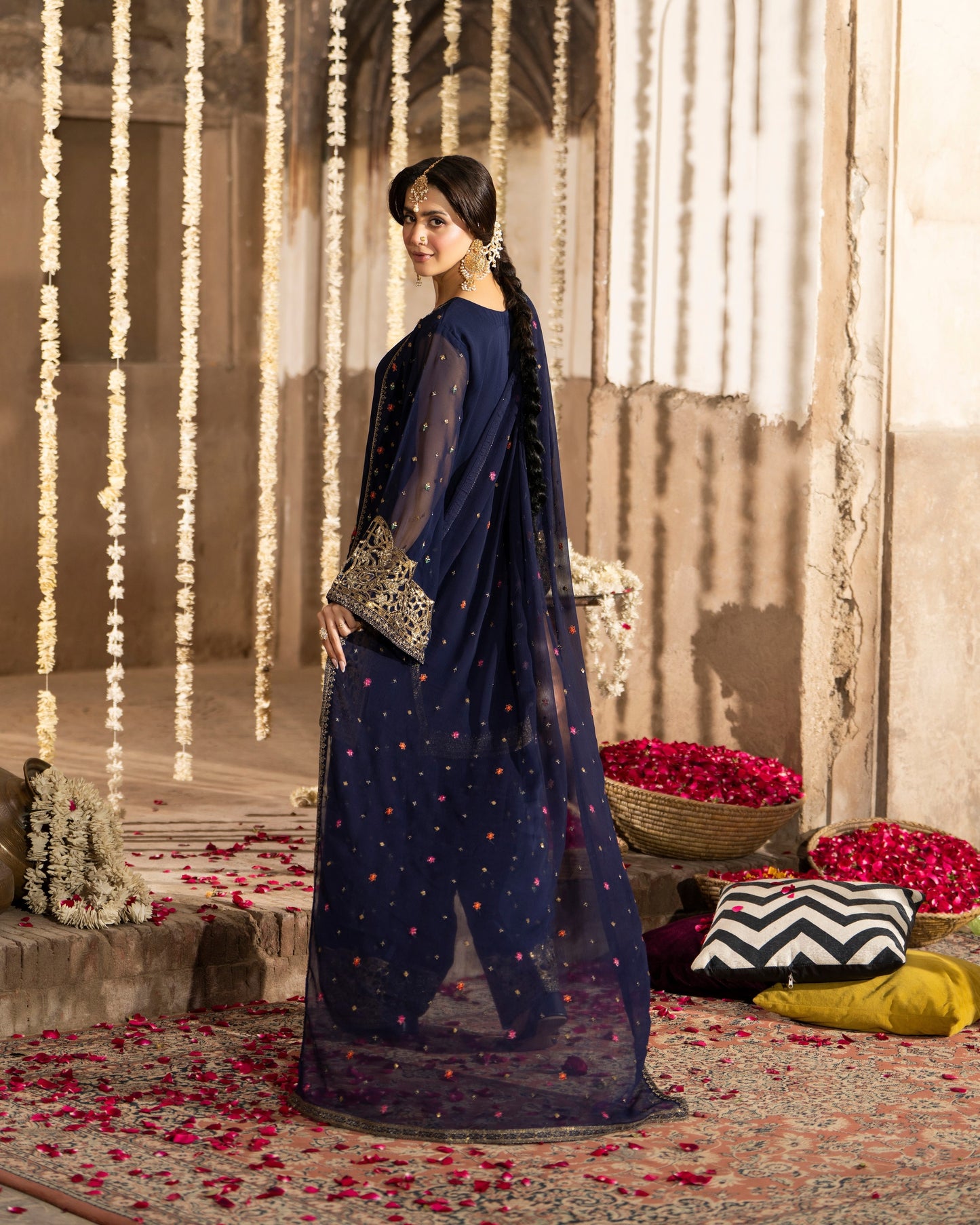 Karma Saj Dhaj 521 Navy Blue
