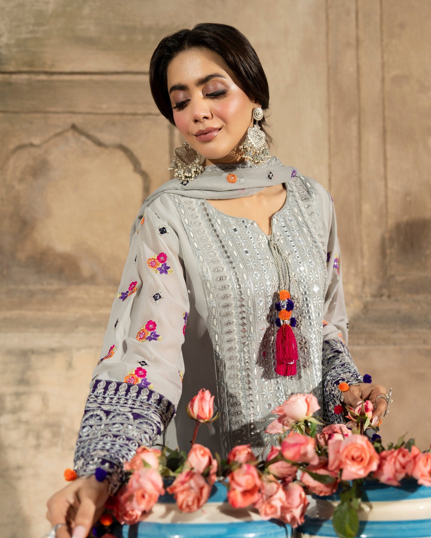 Karma Saj Dhaj 526 Silver & Royal Purple