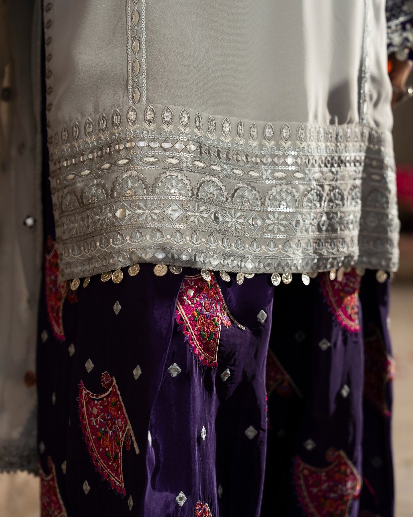Karma Saj Dhaj 526 Silver & Royal Purple