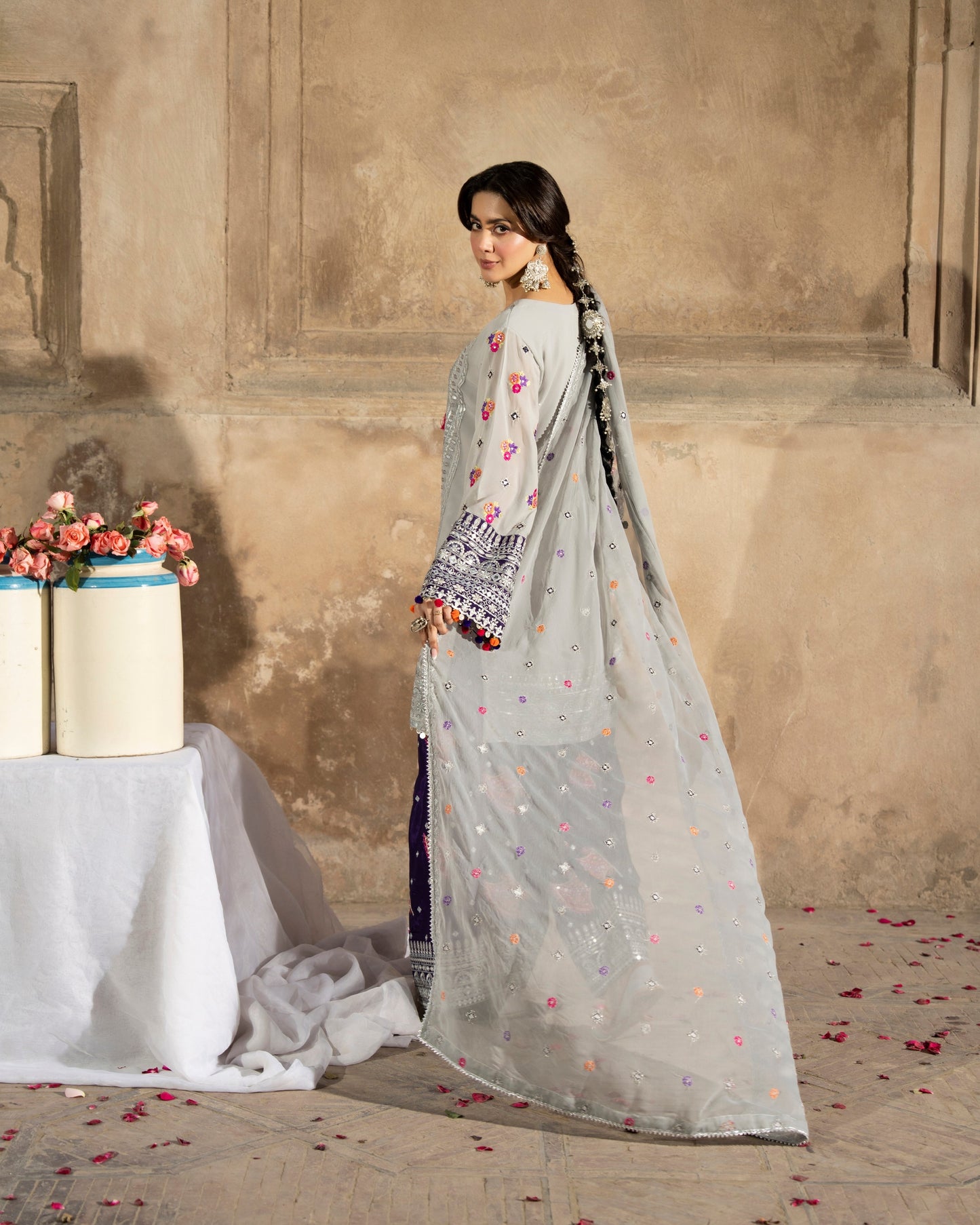 Karma Saj Dhaj 526 Silver & Royal Purple