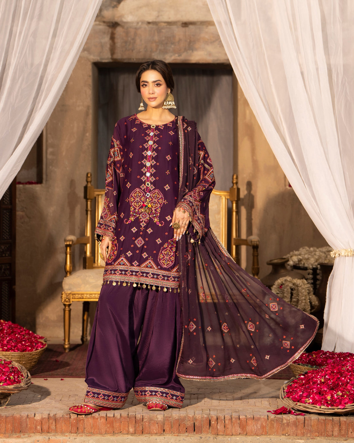 Karma Saj Dhaj 527 Plum – Muslim Boutique