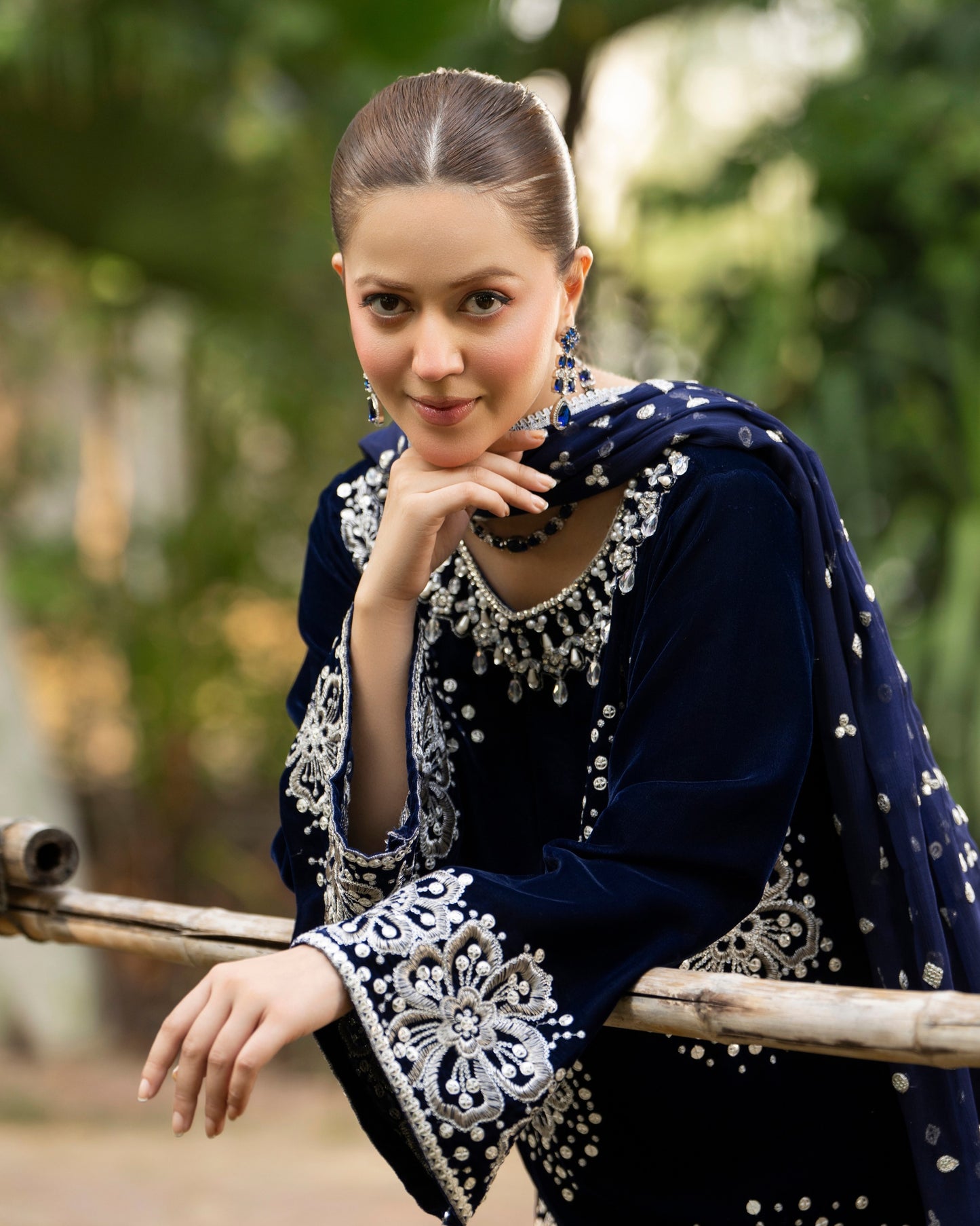 Karma Sehar Velvet 491 Deep Blue