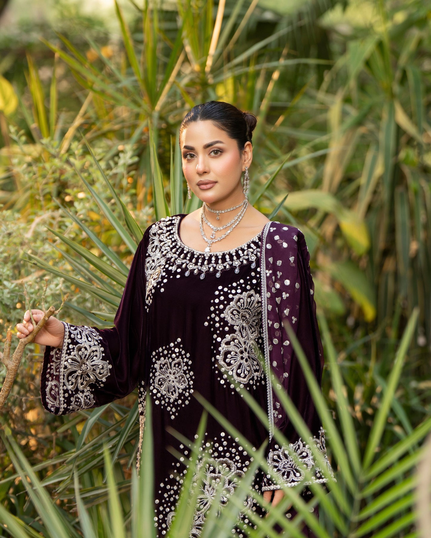 Karma Sehar Velvet 491 Plum