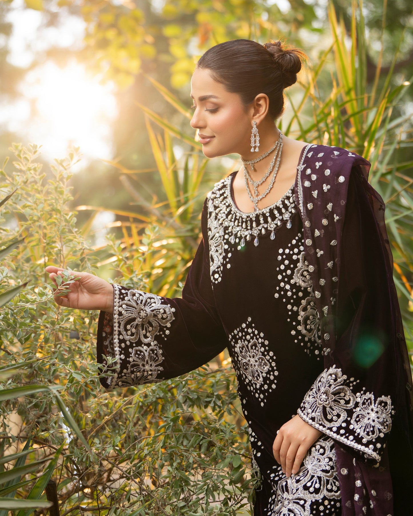 Karma Sehar Velvet 491 Plum