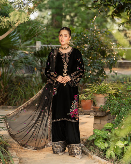 Karma Sehar Velvet 490 Pitch Black