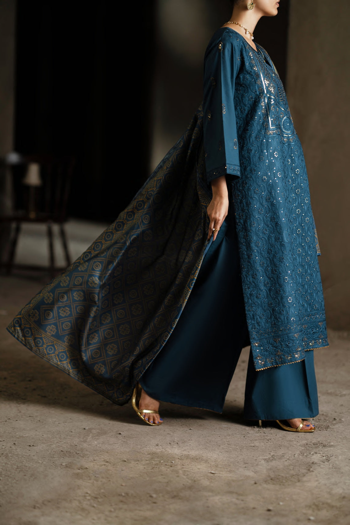 Sham Drop II Teal Radiance