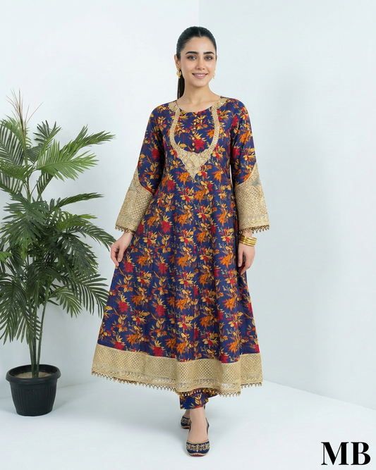 Soft Petals in Royal Blue by SH