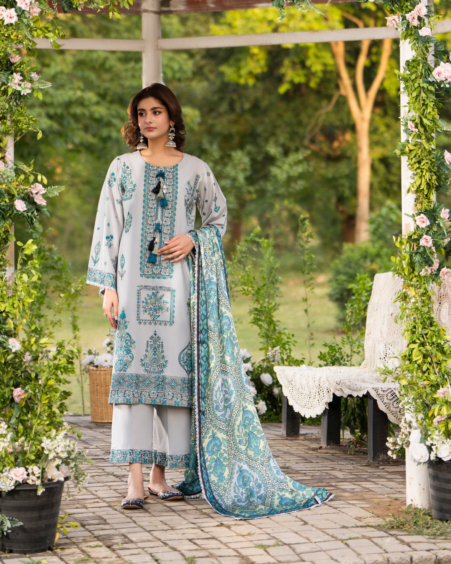 Karma Sunehri 1576 Mist Grey