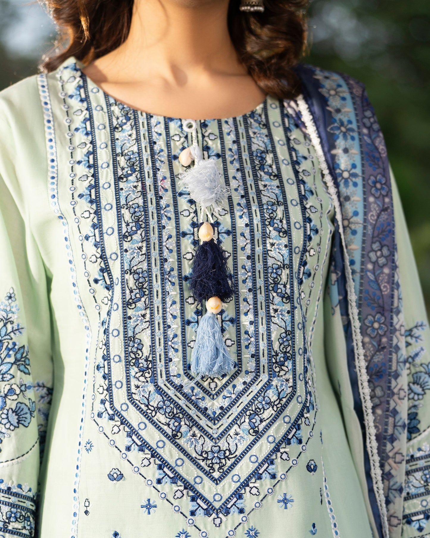 Karma Sunehri 1579 Seafoam Green