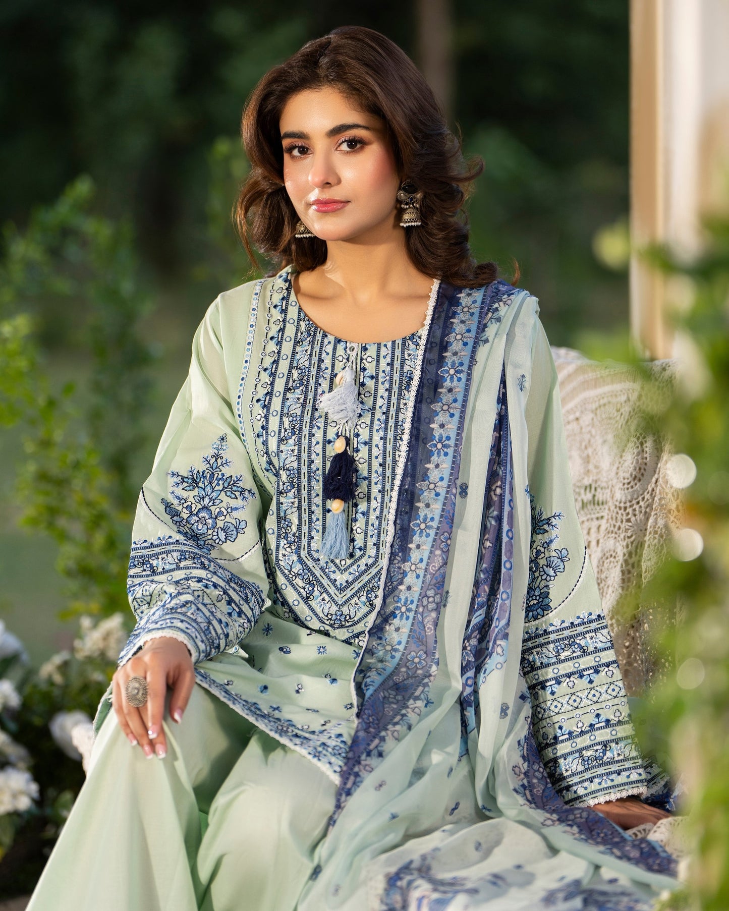 Karma Sunehri 1579 Seafoam Green