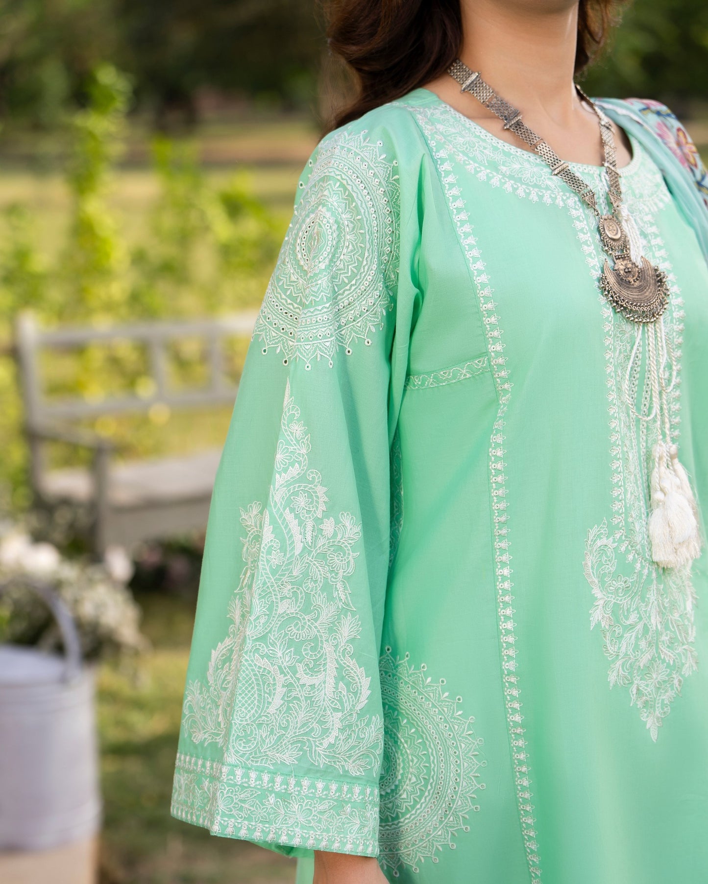 Karma Sunehri 1574 Mint Green