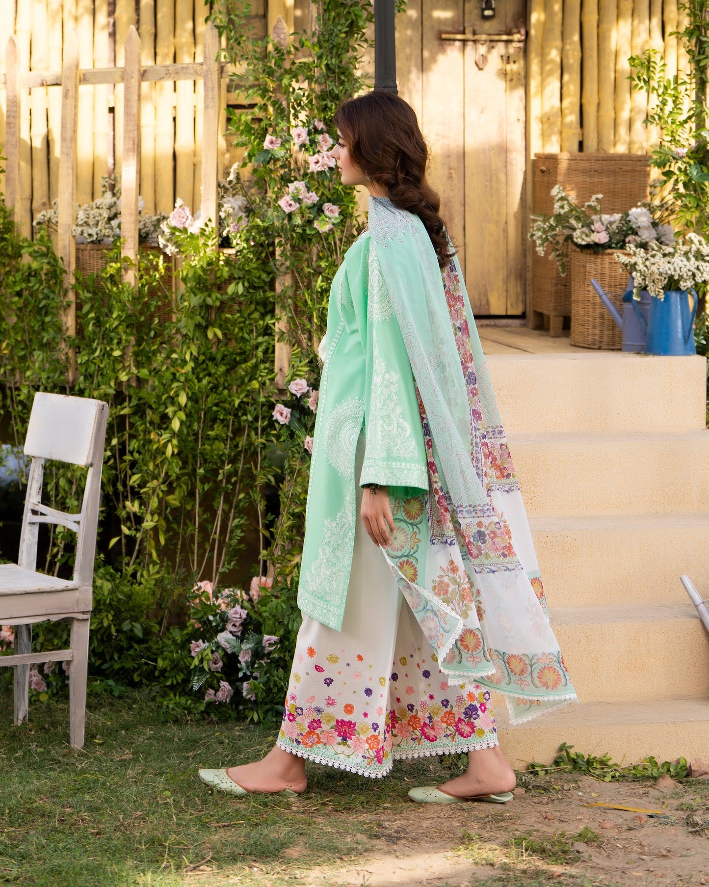 Karma Sunehri 1574 Mint Green