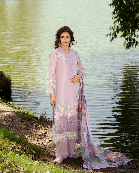 Karma Sunehri 1573 Lilac Floral