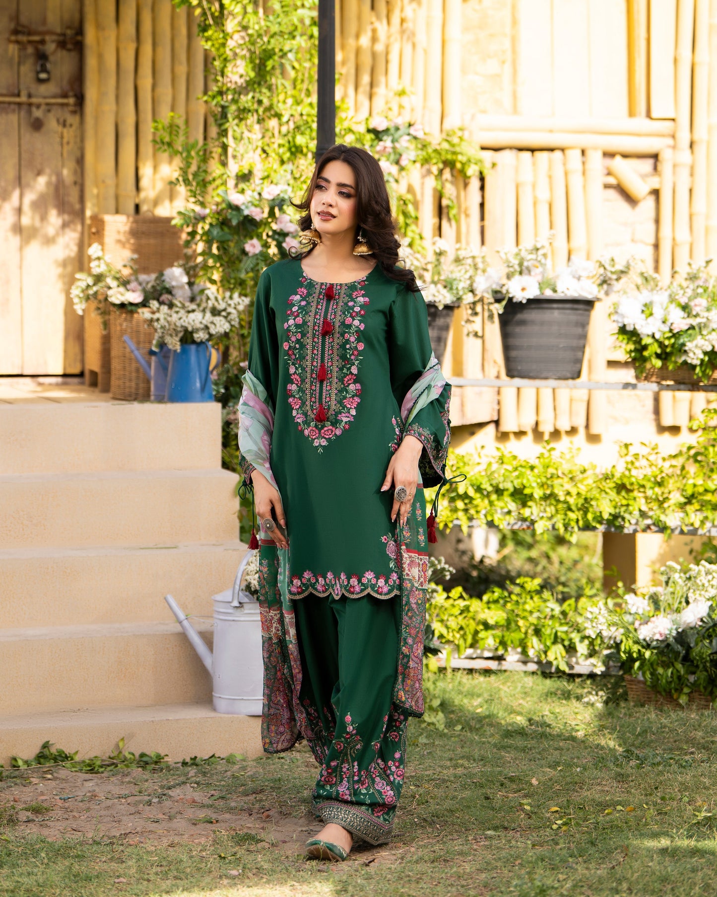 Karma Sunehri 1578 Bottle Green