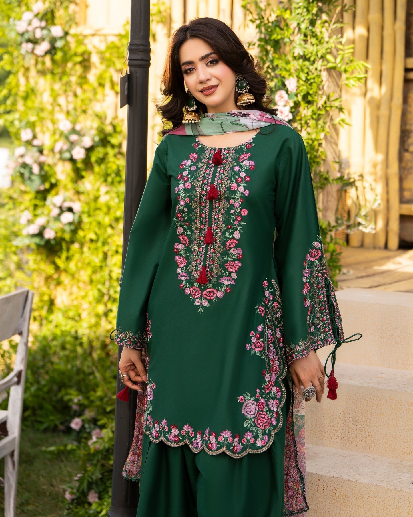 Karma Sunehri 1578 Bottle Green