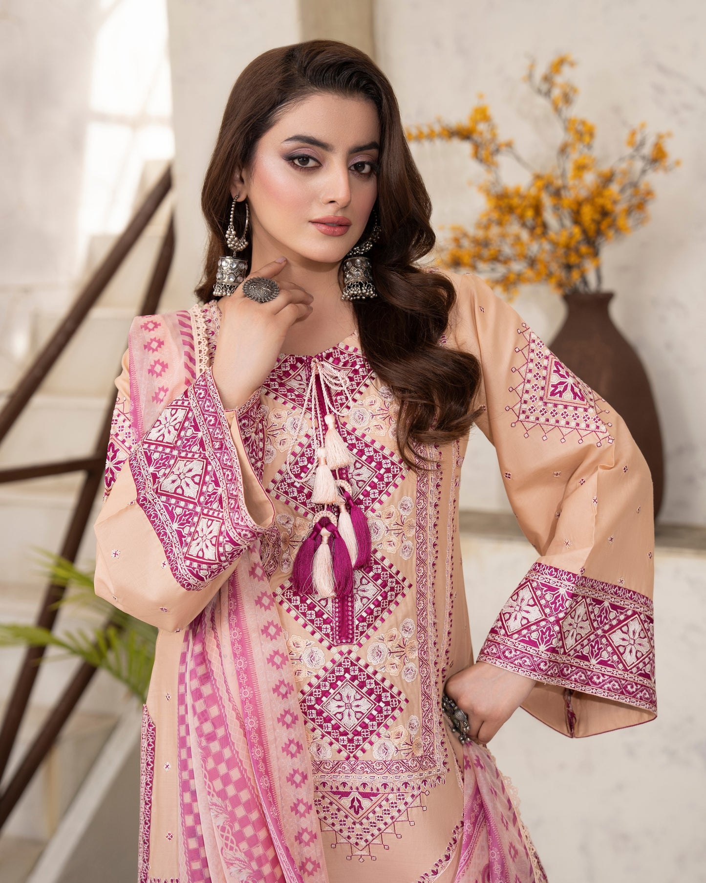 Karma Tabeer 1568 Peach Sorbet